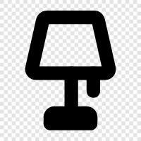 lamps, table, light, bedroom icon svg