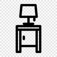 lamps, table, lighting, ceiling icon svg