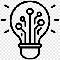 lamps, light, lightbulb, electric icon svg