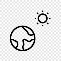 Land, Planet, Sonnensystem, Universum symbol