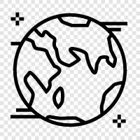 Land, Planet, Welt, Ökologie symbol