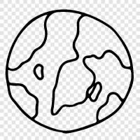 land, planet, solar system, astrophysics icon svg