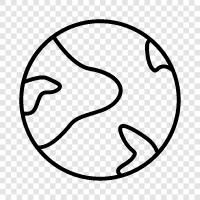 land, planet, astronomy, climate icon svg