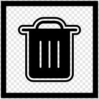 landfill, garbage pickup, garbage disposal, garbage can icon svg