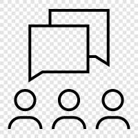 Sprache, Dialog, Diskussion, Information symbol