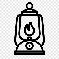 lantern, gear, outdoors, backpacking icon svg