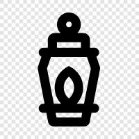 lantern, candle, light, room icon svg