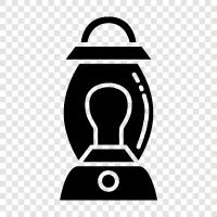 lanterns, light, illumination, flame icon svg