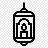 lanterns, streetlights, light, illumination icon svg