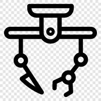 laparoskopische Chirurgie, endoskopische Chirurgie, da VinciChirurgie, Roboter symbol