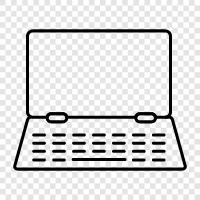 laptop battery, laptop cooling, laptop docking station, laptop for work icon svg