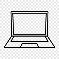 laptop battery, laptop charger, laptop keyboard, laptop screen icon svg