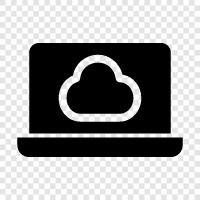 Laptop Cloud Storage, Laptop Cloud Backup, Laptop Cloud Sync, Laptop Cloud icon svg