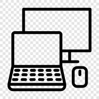 Laptop Computer, Notebook, tragbarer Computer, Arbeitscomputer symbol