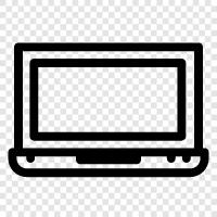 laptop computer, notebook, ultrabook, laptop battery icon svg