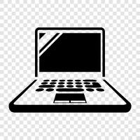 laptop computer, laptop accessories, laptop battery, laptop cases icon svg