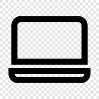 laptop computer, notebook, ultrabook, portable computer icon svg