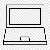 laptop computer, laptop battery, laptop keyboard, laptop mouse icon svg