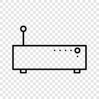 Ноутбук, Интернет, маршрутизатор, беспроводная связь Значок svg