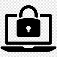 Laptop Encryption, Laptop Theft, Laptop Lock, Laptop icon svg