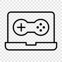 laptop game review, best laptop games, best, laptop game icon svg