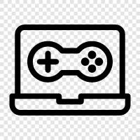 laptop games, laptop games for adults, laptop games for kids, laptop game icon svg