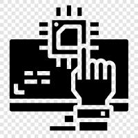 laptop, computer hardware, computer software, computer systems icon svg