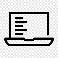 laptop, computer, computer hardware, computer software icon svg