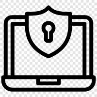 Laptop Protection, Laptop Security Tips, Laptop Security Solutions, Laptop Security icon svg