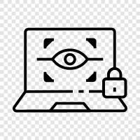 laptop security, laptop theft, laptop lock, Laptop access icon svg