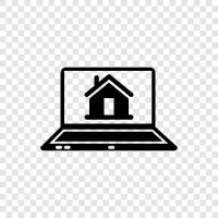 Laptop Stand, Laptop Desk, Laptop Tray, Laptop House icon svg