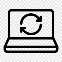 laptop syncing, laptop sync software, laptop sync service, laptop sync icon svg