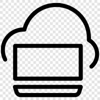 Laptop, Cloud, Computing, Devices icon svg