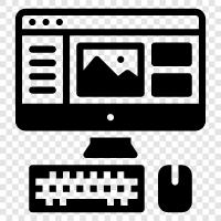 laptop, laptop computer, desktop computer, computer software icon svg