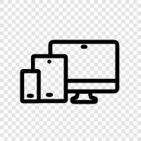 laptops, tablets, smartphones, desktop icon svg