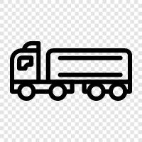 large truck, heavy truck, tractor, dump truck icon svg