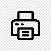 laser printer, inkjet printer, allin-one printer, network icon svg