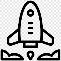 launch pad, launch vehicle, rocket launch, space launch icon svg