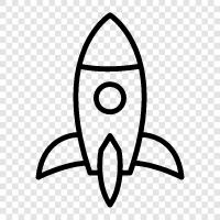 launch, space, astronomy, planets icon svg