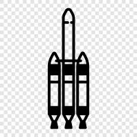 Start, Raumsonde, Weltraum, Astronomie symbol