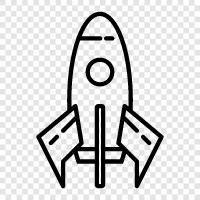 Launcher, Satellite, Space, Technology icon svg