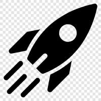 launches, space, exploration, probes icon svg