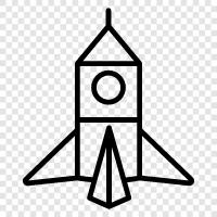 launching, space, science, technology icon svg