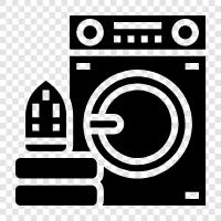 Laundry, Dirty, Machine, Clean icon svg