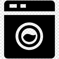 Laundry, Machine, Cleaning, Washing Machine icon svg