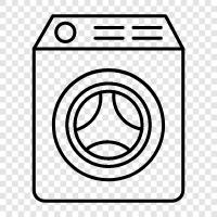 Laundry, Cleaning, Clothes, Machine icon svg