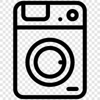 Laundry detergent, Fabric softener, Garbage disposal, Washing Machine icon svg