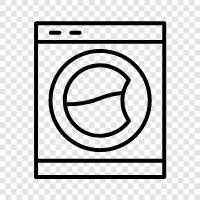 Laundry, Cleaning, Manual, Electric icon svg