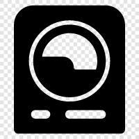 Laundry, Machine, Cleaning, Spin Cycle icon svg