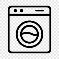 laundry, clothes, cleaning, machine icon svg